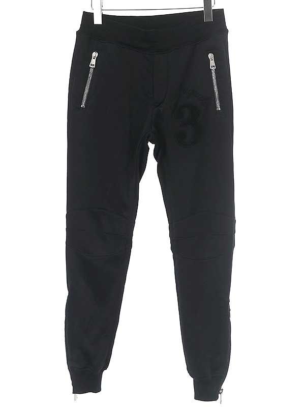 1piu1uguale3 ウノピゥウノウグァーレトレ BIKER ZIP RIB PANTS