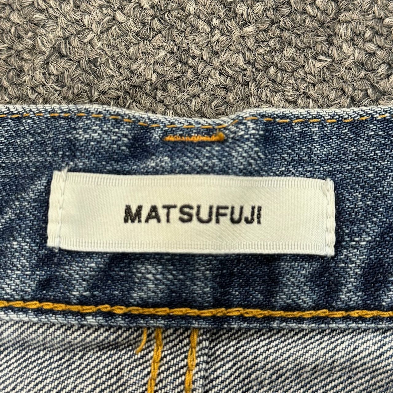 定価35200円 MATSUFUJI 21AW Stone Bio Wash Straight 5P Denim Trousers  ストーンバイオウォッシュストレートファイブポケットデニムトラウザーズ ジーンズ インディゴ M213-0405 68769A5 - メルカリ