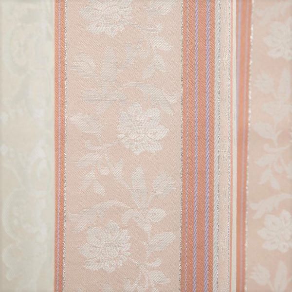 遮光 カーテン 約幅100cm&times;長さ135cm&times;2枚セット ローズ 3級遮光 花柄ストライプ 洗える 裏地付き 形状記憶 遮光カーテン