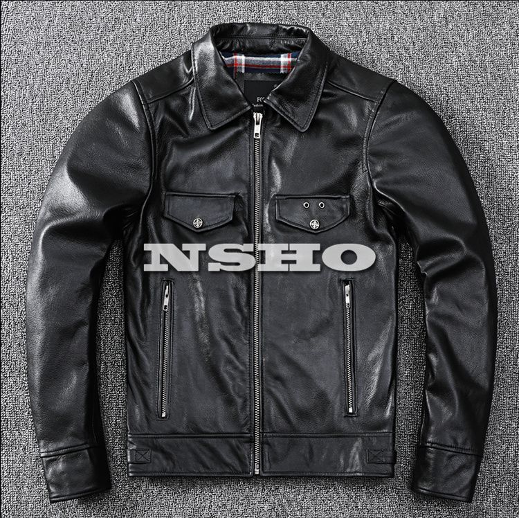 上質革ジャン メンズ　カウハイド　牛革　スタンダードスタイル     シングルライダース 上質革ジャン メンズ カウハイド 牛革 スタンダードスタイル ミニマム