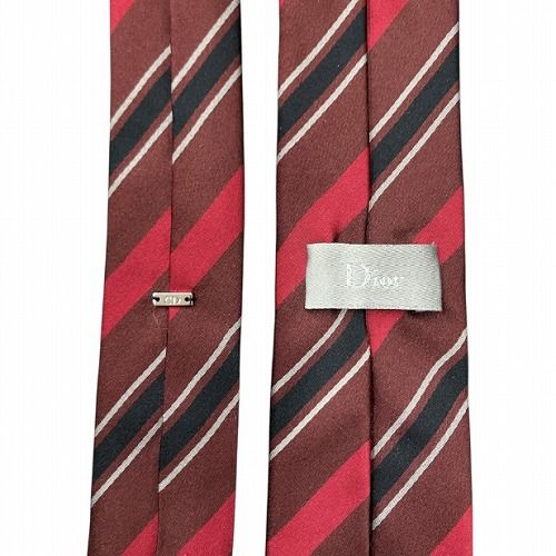 ディオールオム Dior HOMME ネクタイ ナロータイ シルク レジメンタル