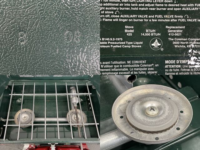 Coleman ツーバーナーコンロ 425 コールマン425F ライトグリーン 425F 425 ツーバーナー ガソリン