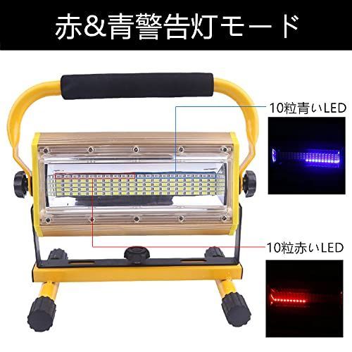 LED型 Makilight 投光器 100W 高輝度 ハンドル式 LED型充電式投光器