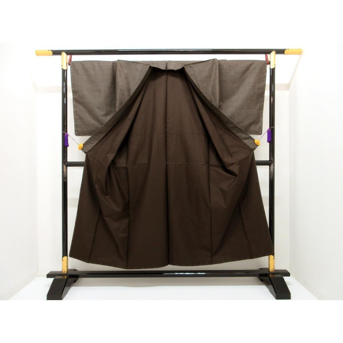 ♥品 男物 大島紬 100山 きもの 羽織 長襦袢 3点セット