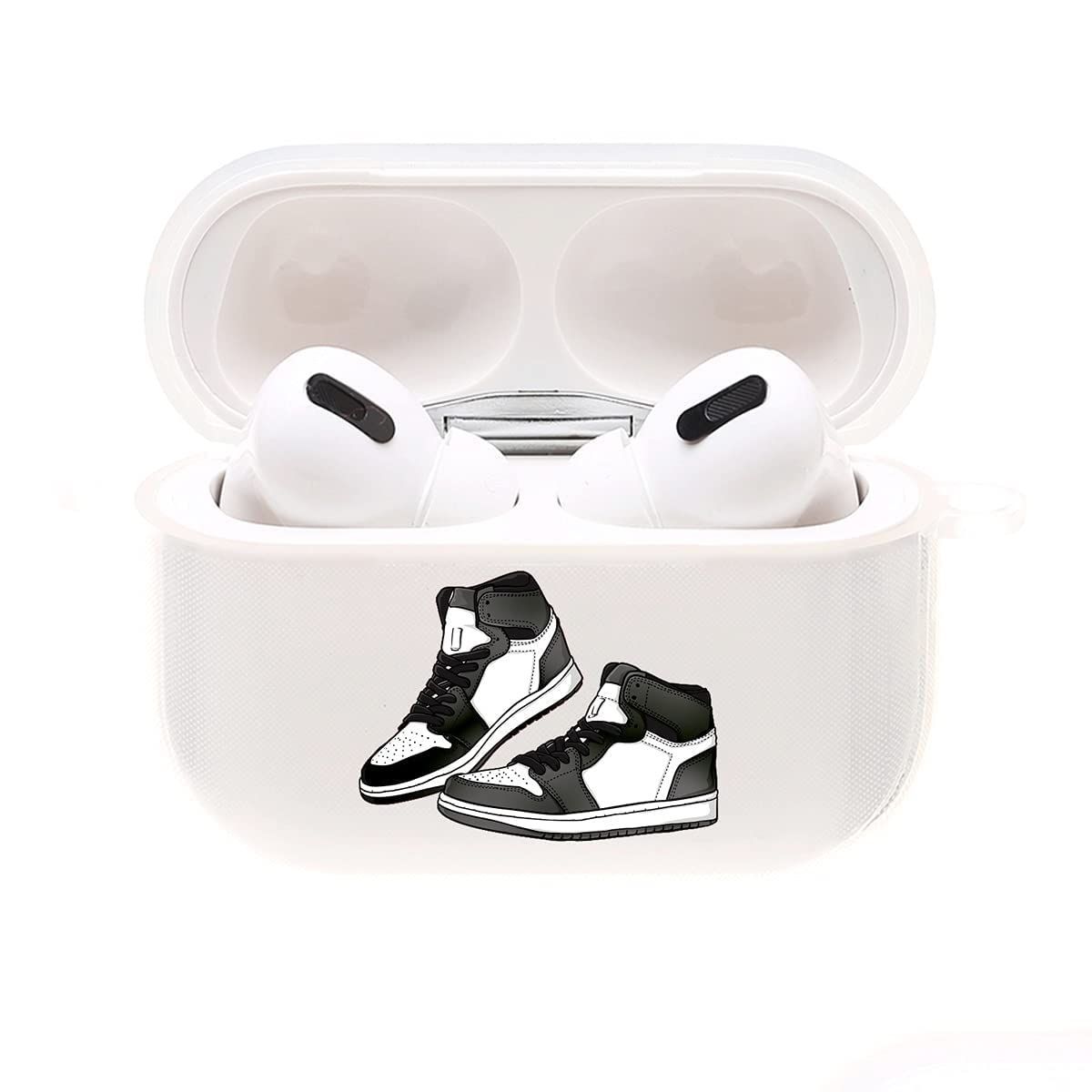 【数量限定】pro ケース おしゃれ 韓国 Airpods pro2 Airpods ケース かわいい TPU シューズ スニーカー クリア デザイン エアーポッズ プロ ONLYOU カバー メンズ レディース お揃 イヤホンケース カラビナ フック (Ai