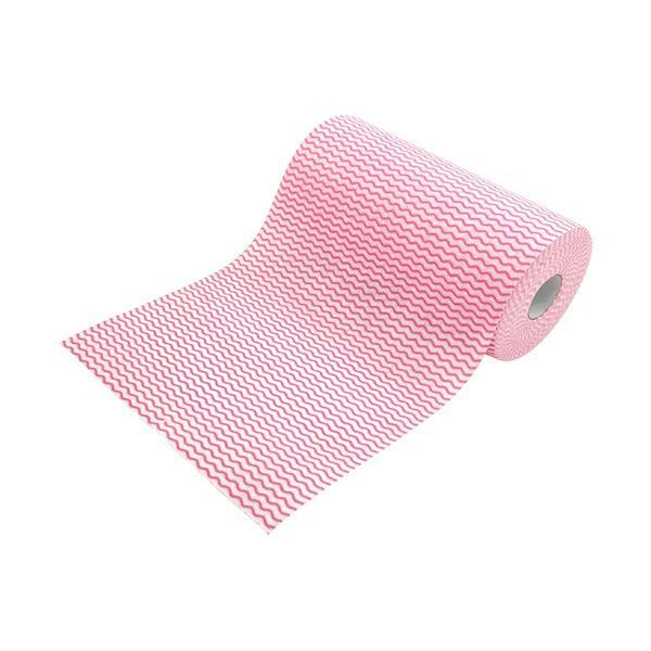 まとめ シンメイ 抗菌カウンタークロスロールタイプ 厚手 60カット ピンク 1巻 ×10セット
