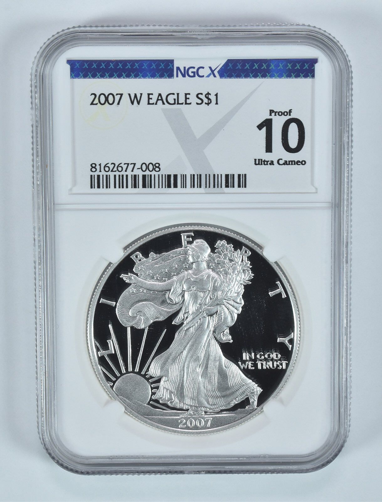 2007W アメリカン シルバー イーグル プルーフ 10 UCAM NGC X NGCX