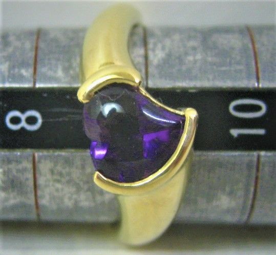 スタージュエリーStarJewelry K18 リング アメシスト ハートカット 