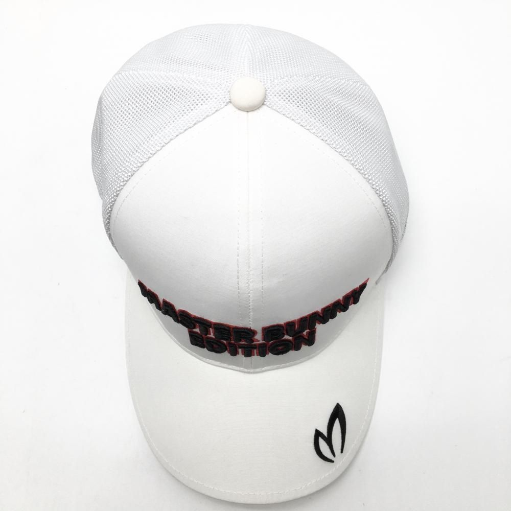 MASTER BUNNY EDITION - 美品　マスターバニー　ニットキャップ　白 MASTER BUNNY EDITION マスターバニー キャップ 白×黒 立体ロゴ