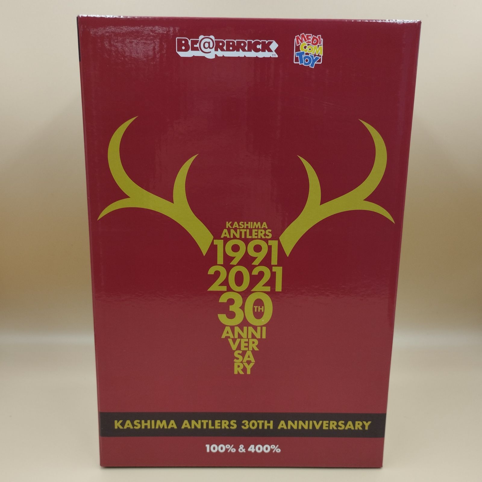 S5475】BE＠RBRICK KASHIMA ANTLERS 30th ANNIVERSARY 100%&400