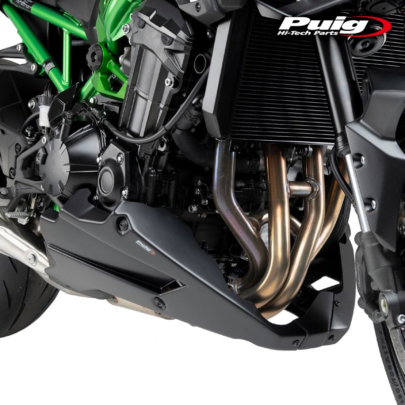 Puig 22441J ENGINE SPOILERS MATT BLACK KAWASAKI Z900 17-25 Z900SE 22-25 プーチ エンジンスポイラー