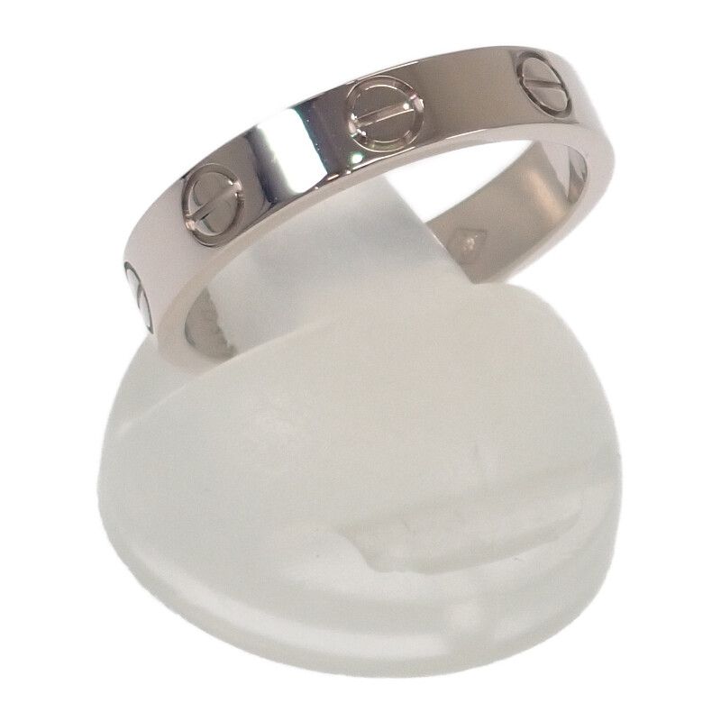 カルティエ CARTIER ミニ ラブ B4085151 リング 指輪 K18WG ホワイト  