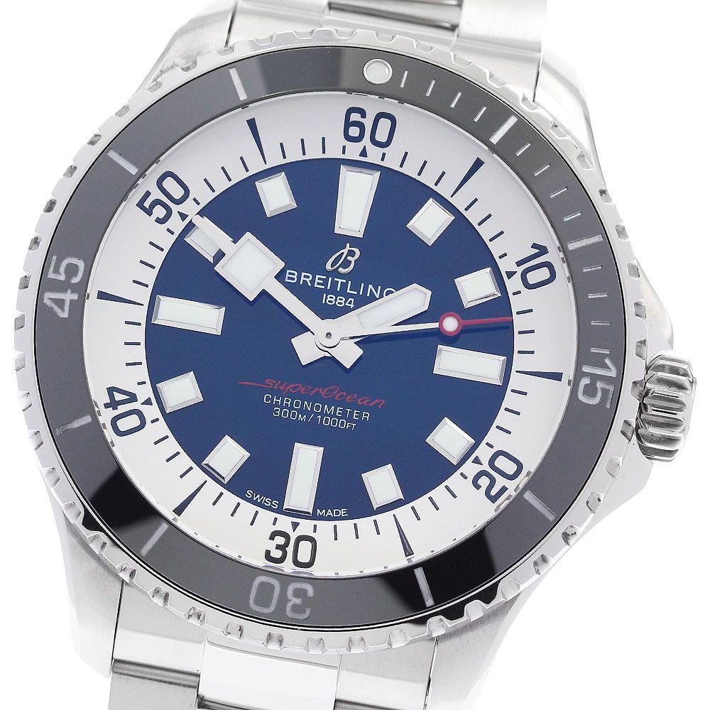 ブライトリング BREITLING A17376 スーパーオーシャン オートマチック44 自動巻き メンズ 美品 内箱・保証書付き_868872 ブライトリング BREITLING A17376 スーパーオーシャン オートマチック