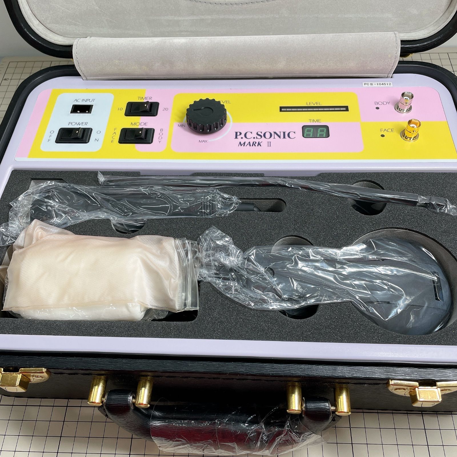 PC-SONIC MARK II フェイシャルマッサージ機 通電確認済】P.C.SONIC MARK II 多機能美顔器 - 美肌ケアをサポート