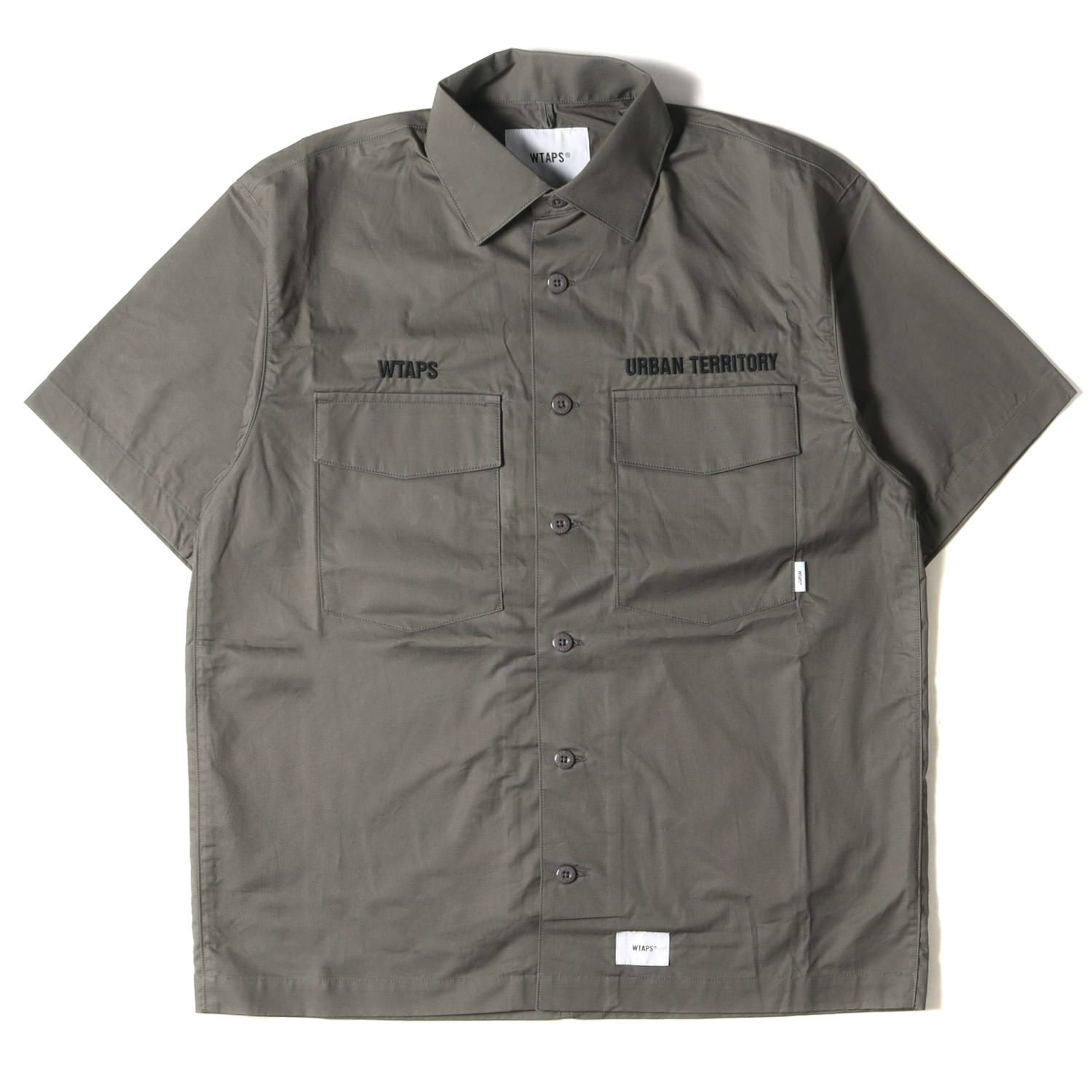 WTAPS ダブルタップス シャツ サイズ:S 22SS コットンツイル