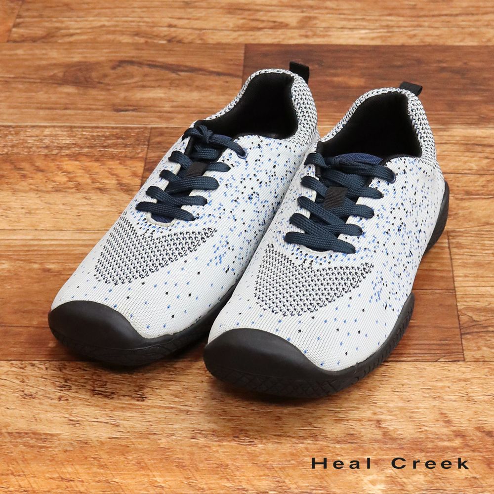 Heal Creek|60 26cm |ニット ゴルフシューズ 003-36234 スニーカー 靴 ゴルフウェア メンズ 紳士 ヒールクリーク |グレー|ki262|