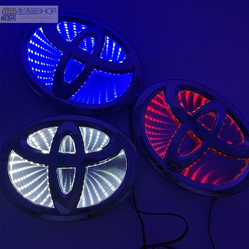 トヨタ toyota 3D LEDエンブレム 11.0cm*7.5cm フロント用 リア
