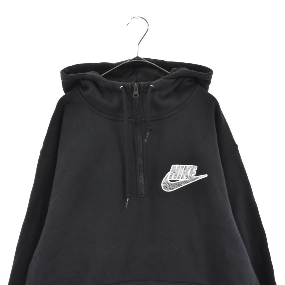 NIKE × Supreme / パーカー/S/コットン/BLK/db2842-010 SUPREME (シュプリーム) 21SS ×NIKE Half Zip Hooded Sweatshirt