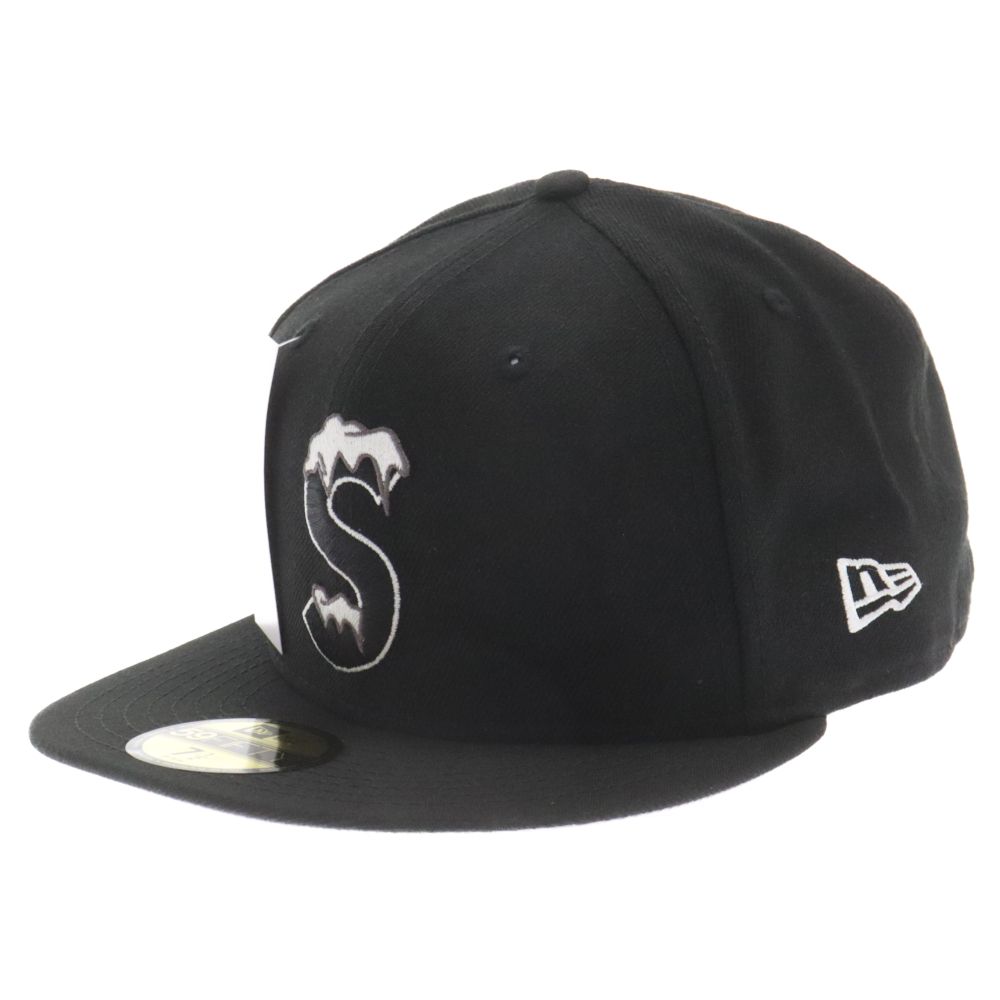 SUPREME (シュプリーム) ×NEW ERA 20AW ICE S Logo ニューエラ アイス S ロゴ ベースボールキャップ 帽子 ブラック