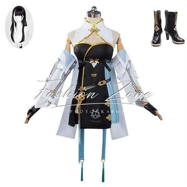 ◆鳴潮 風 Baizhi コスプレ衣装 ウィッグ 靴 cosplay ハロウィン 演出服 変装