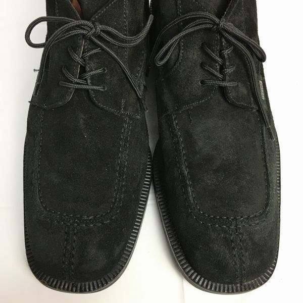 試着交換OK！versace classic ヴェルサーチ　クラシック【size 41.5 26.0-26.5】　 チャッカブーツ〈黒/BLACK/ブラック〉スエード調　ビンテージ/Vintage/　boots　管NO.WZC-121 #BUZZBERG