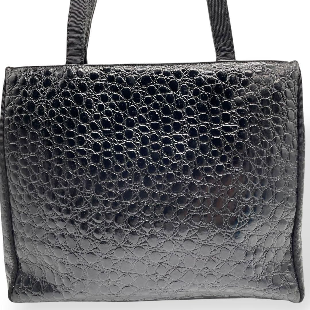 の 人気アイテムランキング 美品 クロコ型押し トートバッグ ヴァラ Ferragamo Salvatore バッグ