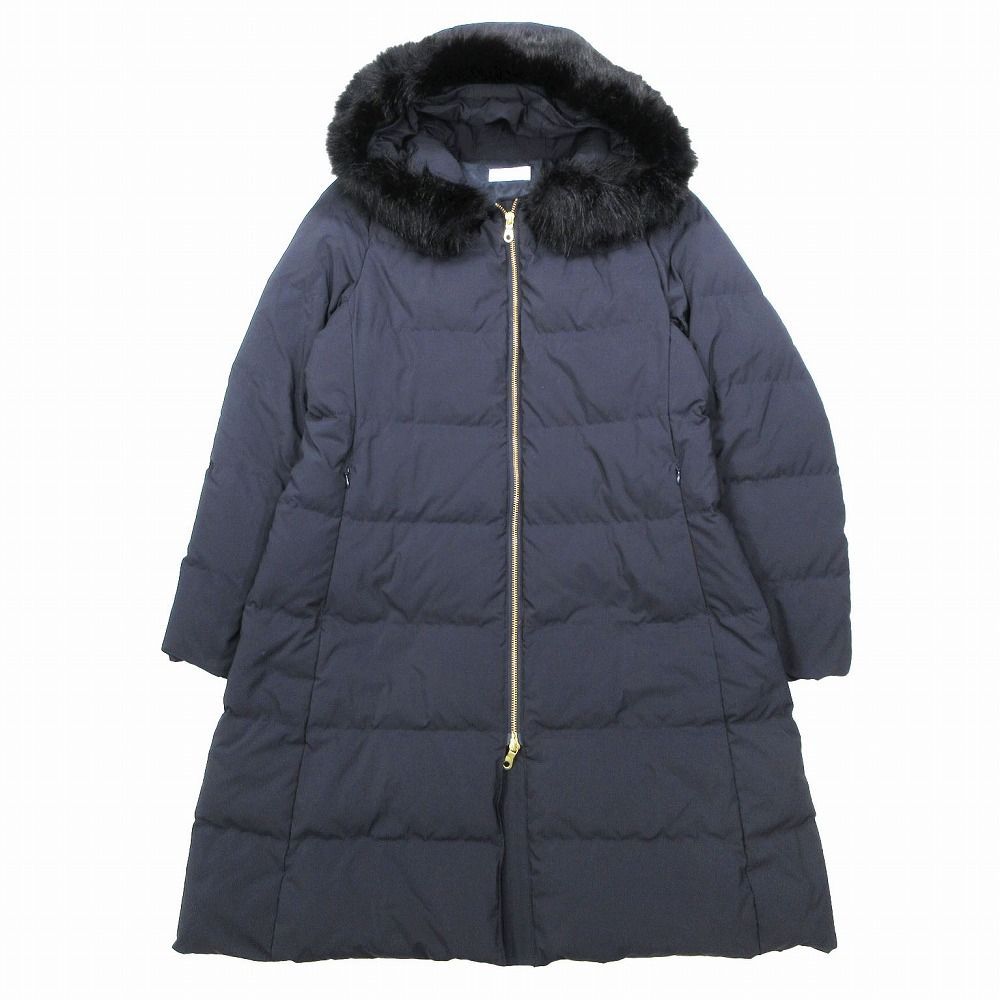 【ion】美品✨PLST プラステ　ロングダウンコート　ファー　ブラック PLST プラステ ファー ロングダウンコート アウター ブラック サイズL