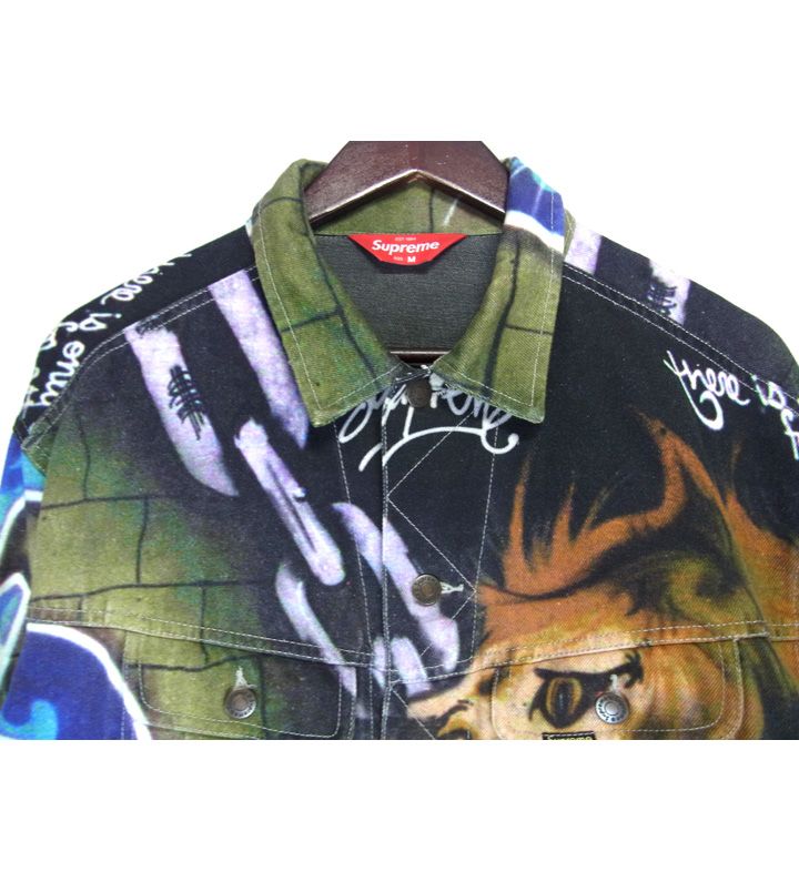 シュプリーム Supreme □ 18SS 【 Lions Den Denim Trucker Jacket