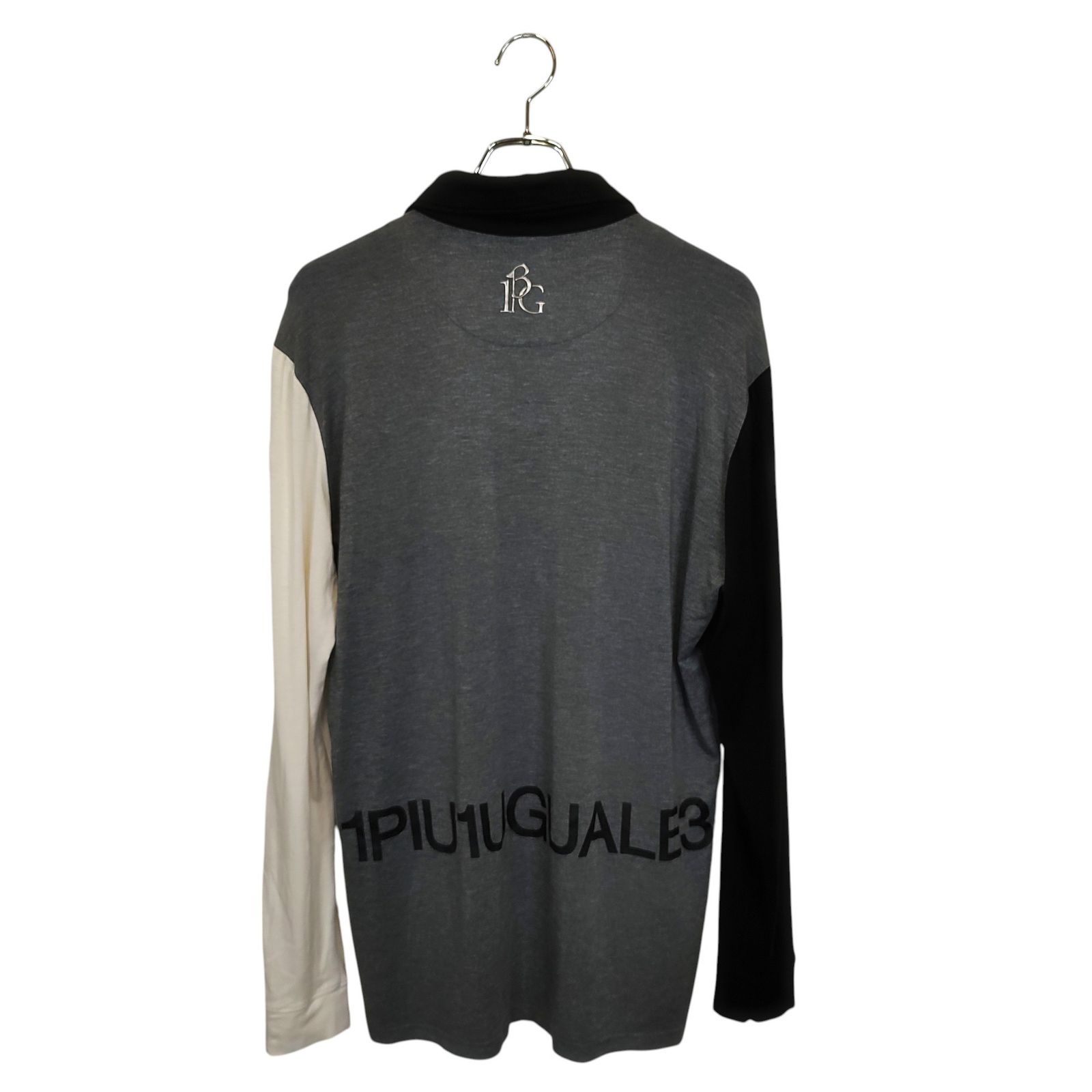 1PIU1UGUALE3 GOLF ウノピゥウノウグァーレトレ ゴルフ ポロ 黒