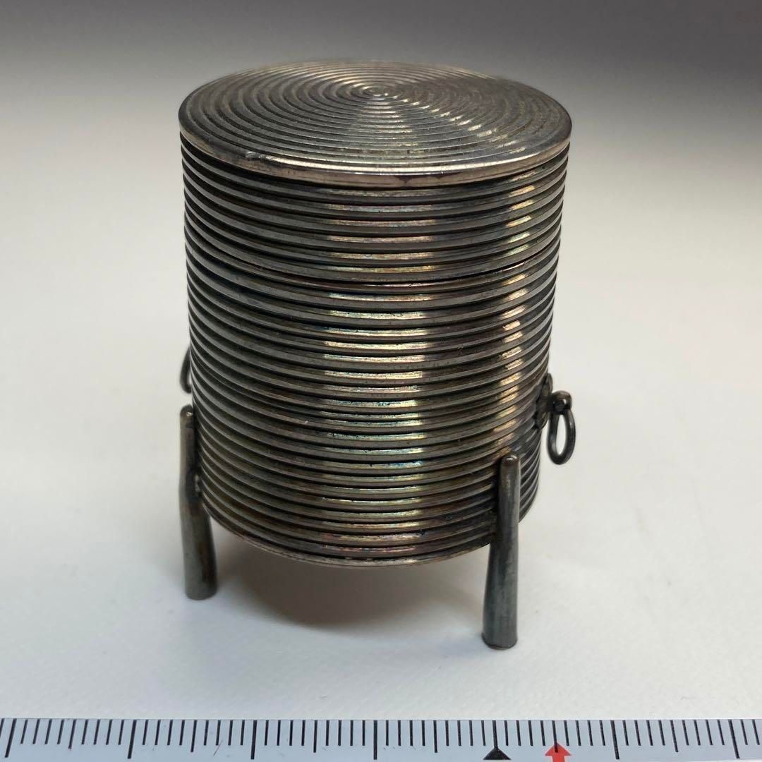 純銀 ボンボニエール 32g 高さ4.8㎝ 東Y5-0602 2Fトトチ