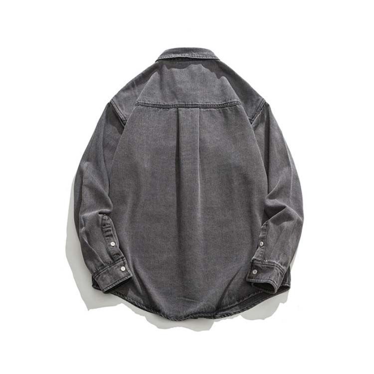 DIESEL 花柄 長袖シャツ デニム襟 デニムシャツ ブラック メンズ 長袖 アメカジ ワークシャツ