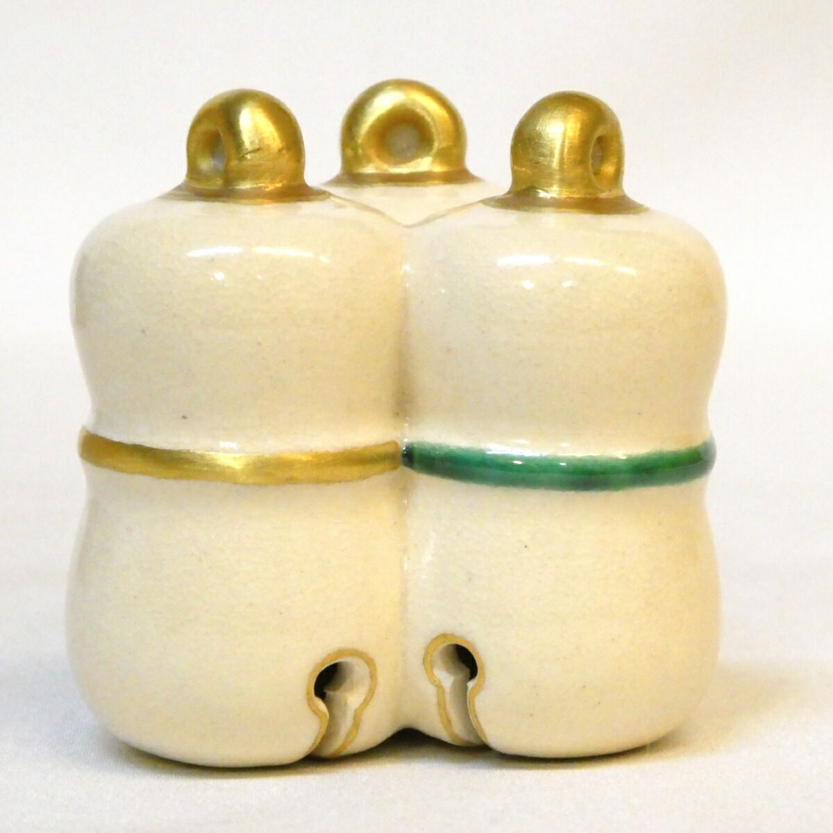 十月の特売品 平安竜谷焼 宮川香雲作 三鈴 蓋置 茶道具