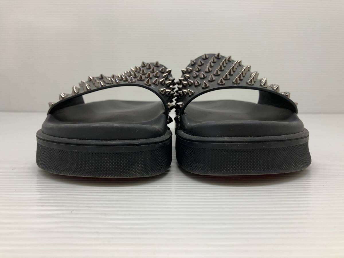 新品 クリスチャンルブタン スタッズ レザーサンダル POOL FUN 40 ☆ Christian Louboutin クリスチャンルブタン サンダル POOL