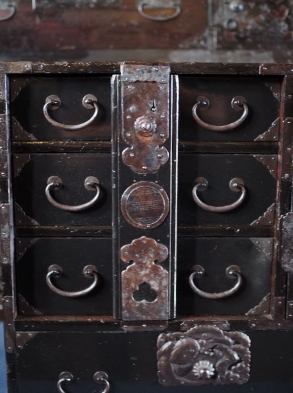 庄内小箪笥 山形県 時代箪笥 明治～大正時代 古録展 送料無料 品番S10779