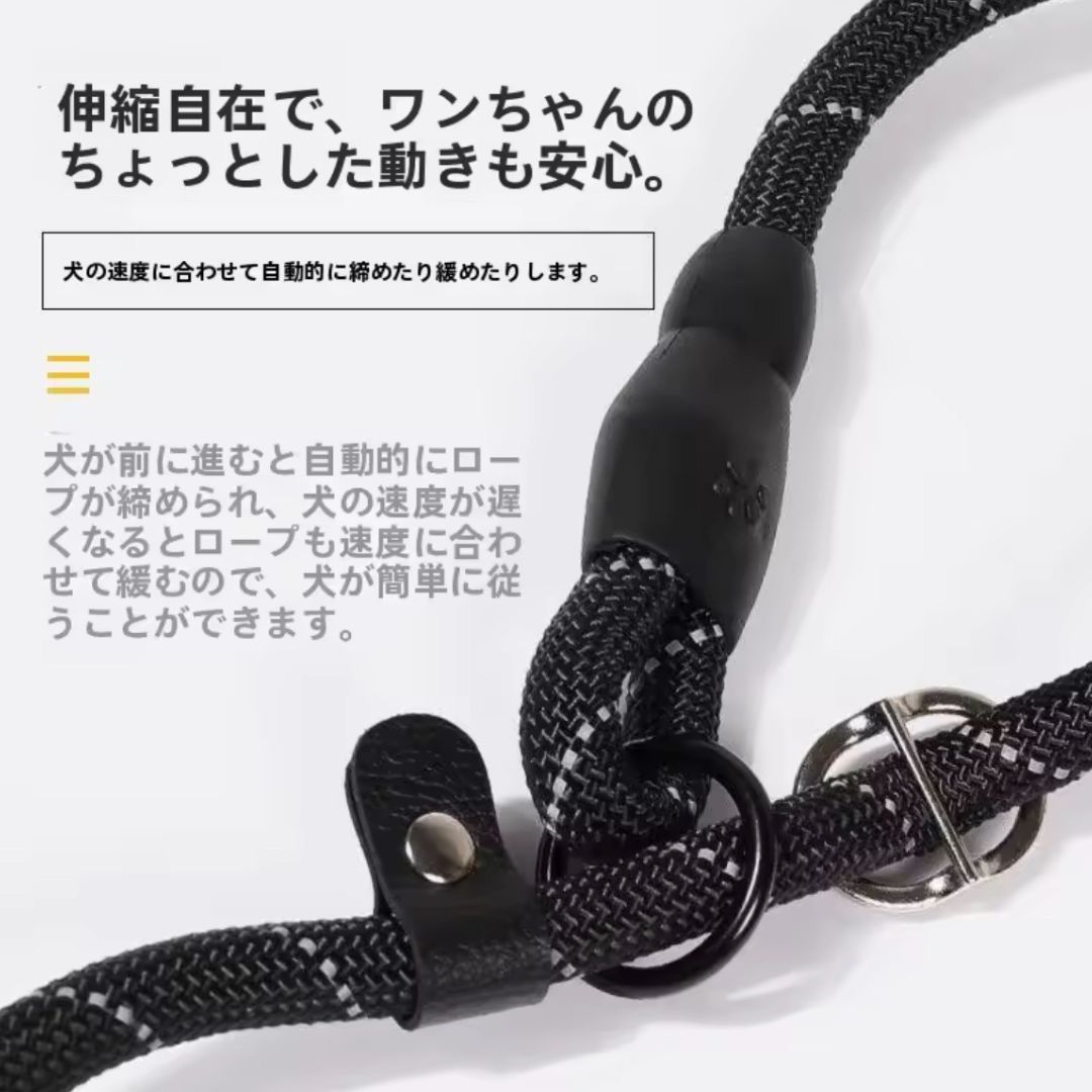 犬リード スリップリード 首輪セット ハーフチョーク 小型犬 中型犬 首輪とリード一体型 レッド 赤 反射材入り WWW_GEBZETESISAT_COM_TR