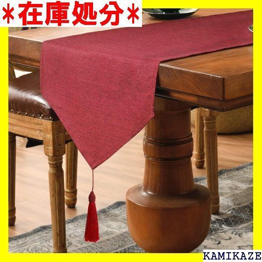 ☆人気商品 SEASHORE TREE テーブルランナー テーブル リネン 無 防水 丸洗い 食卓カバー 240x35cm 353