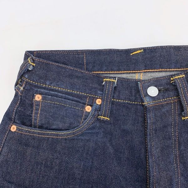 EVISU LoT.2001 NO.2 戒 白カモメプリント ジーンズ デニムパンツ 