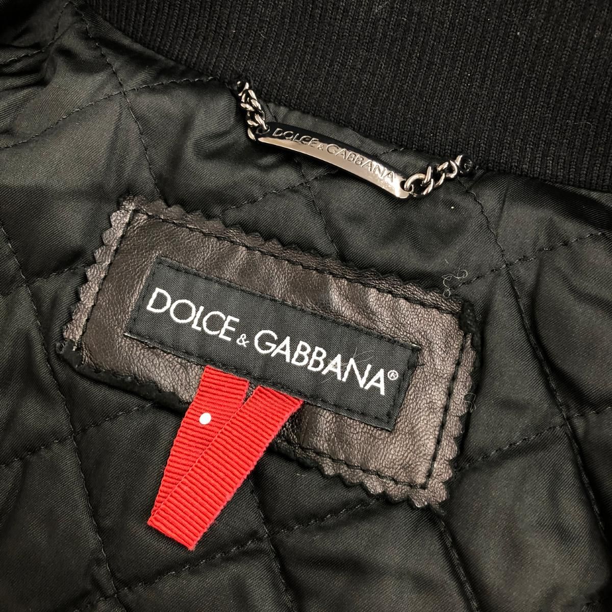 DOLCE&GABBANA ドルチェ&ガッバーナ レザージャケット サイズ44