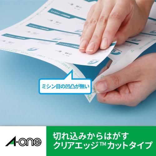 エーワン 名刺 マルチカード 両面クリアエッジ 3000枚分 51493 オンライン