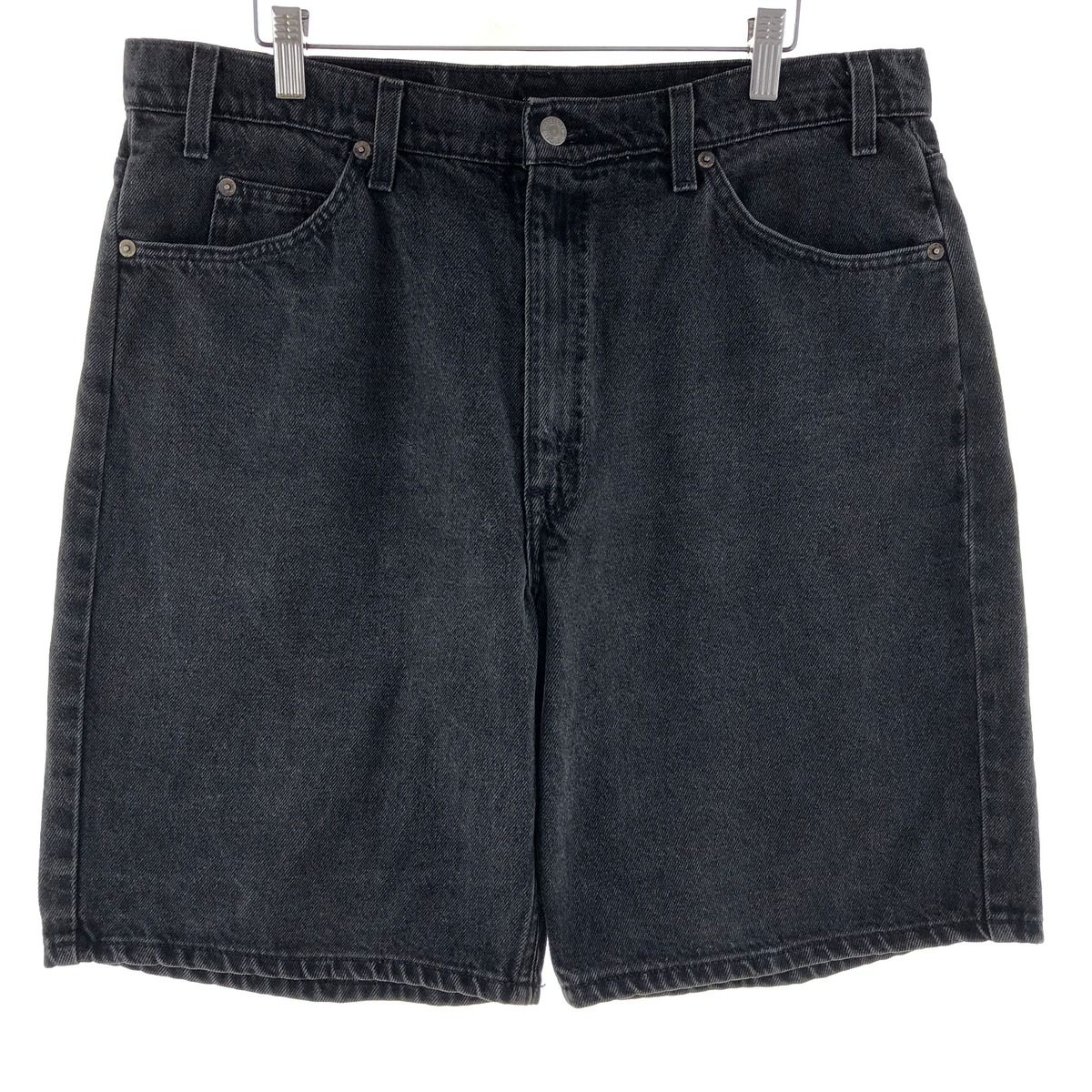 古着 90年代 リーバイス Levi's 550 RELAXED FIT 00レングス ブラックデニムショーツ ショートパンツ メンズw36 ヴィンテージ/eaa382339