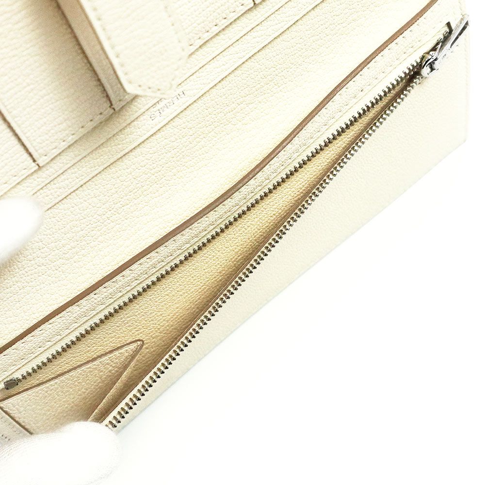 エルメス ベアン スフレ 二つ折り長財布 シェブル シェーブルミゾール