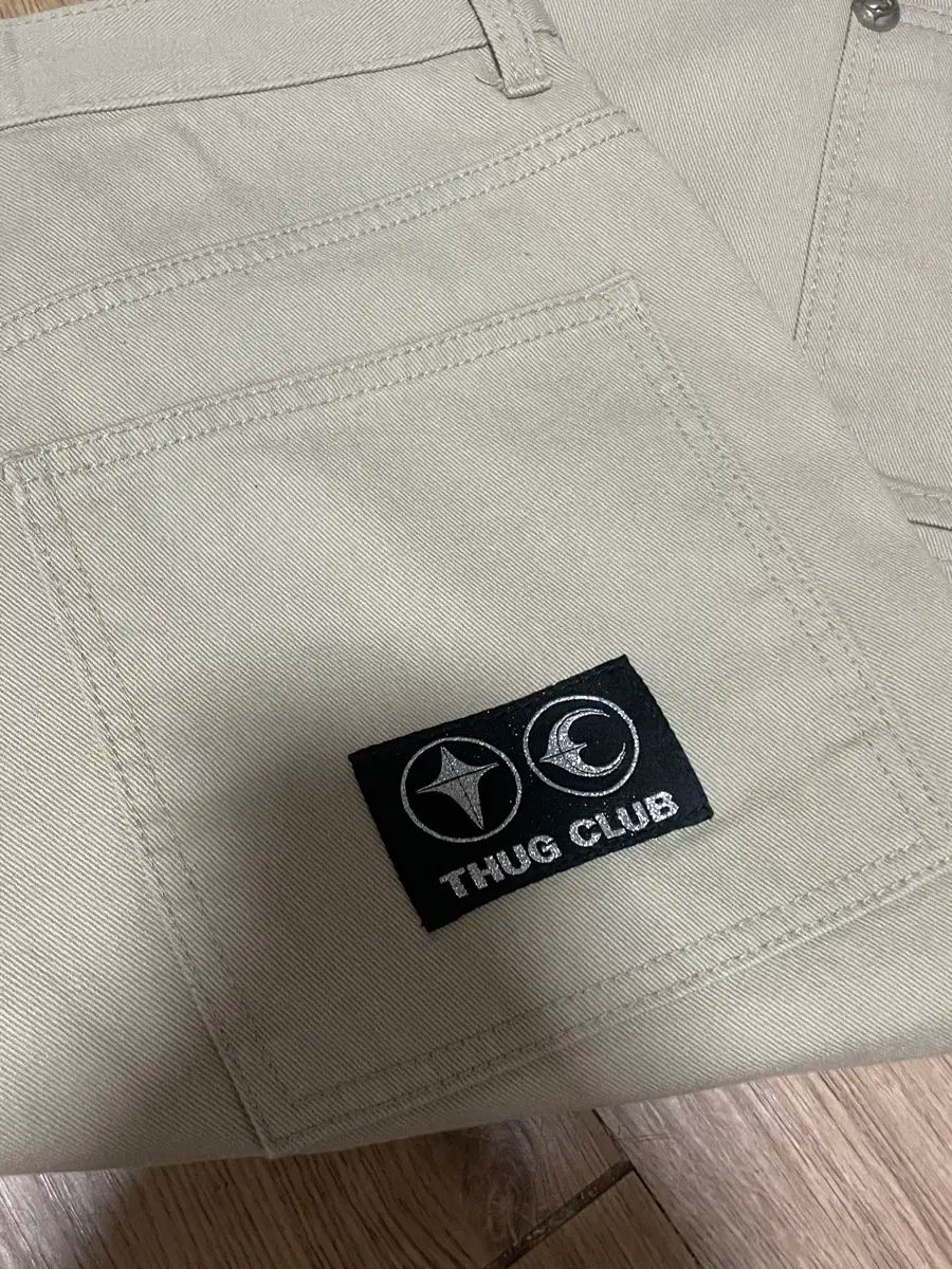 Thug Club サグクラブ TC ワークパンツ ベージュ M
