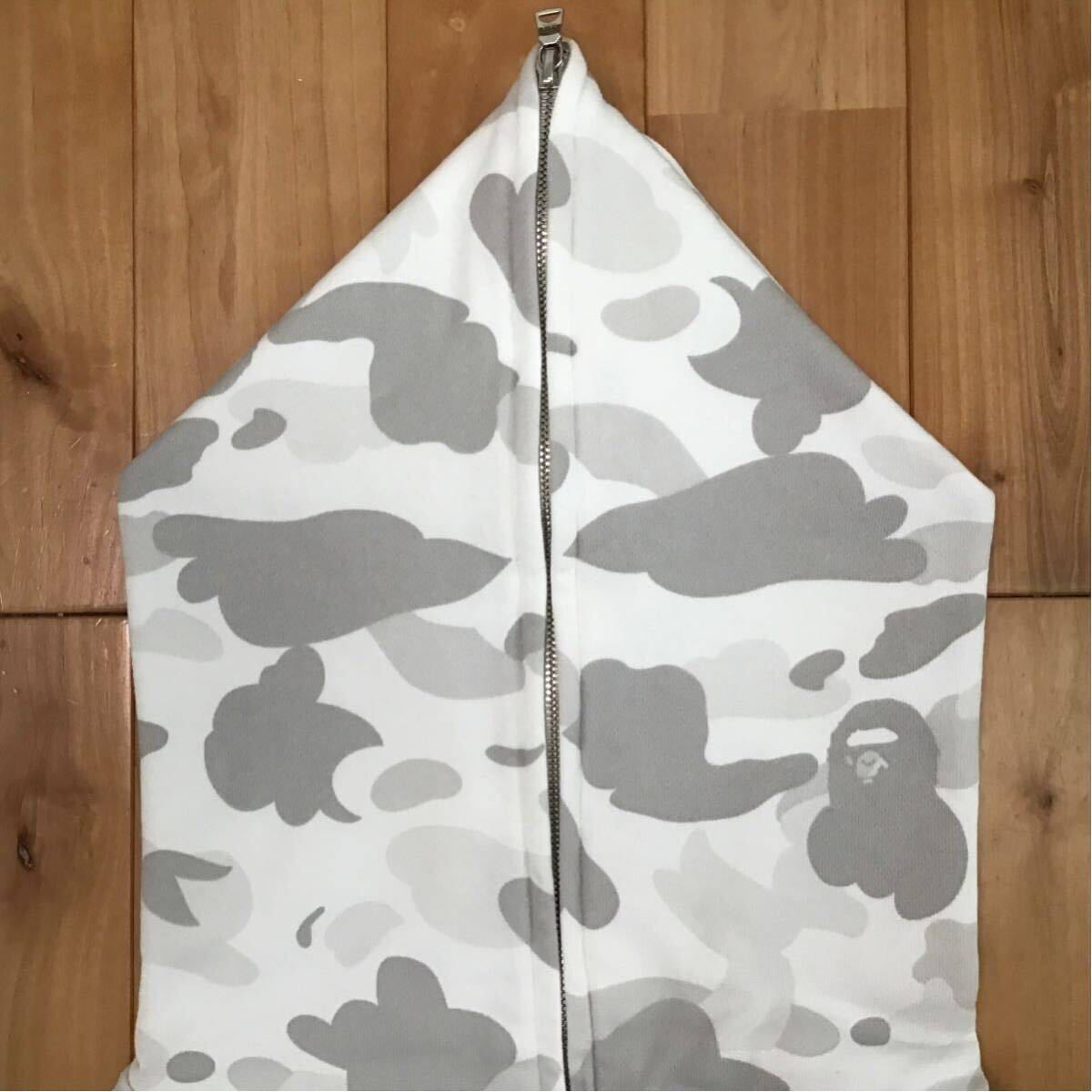 ☆XL☆ swarovski パーカー white camo ラインストーン a bathing ape bape full zip hoodie スワロフスキー  ベイプ エイプ 迷彩 - メルカリ