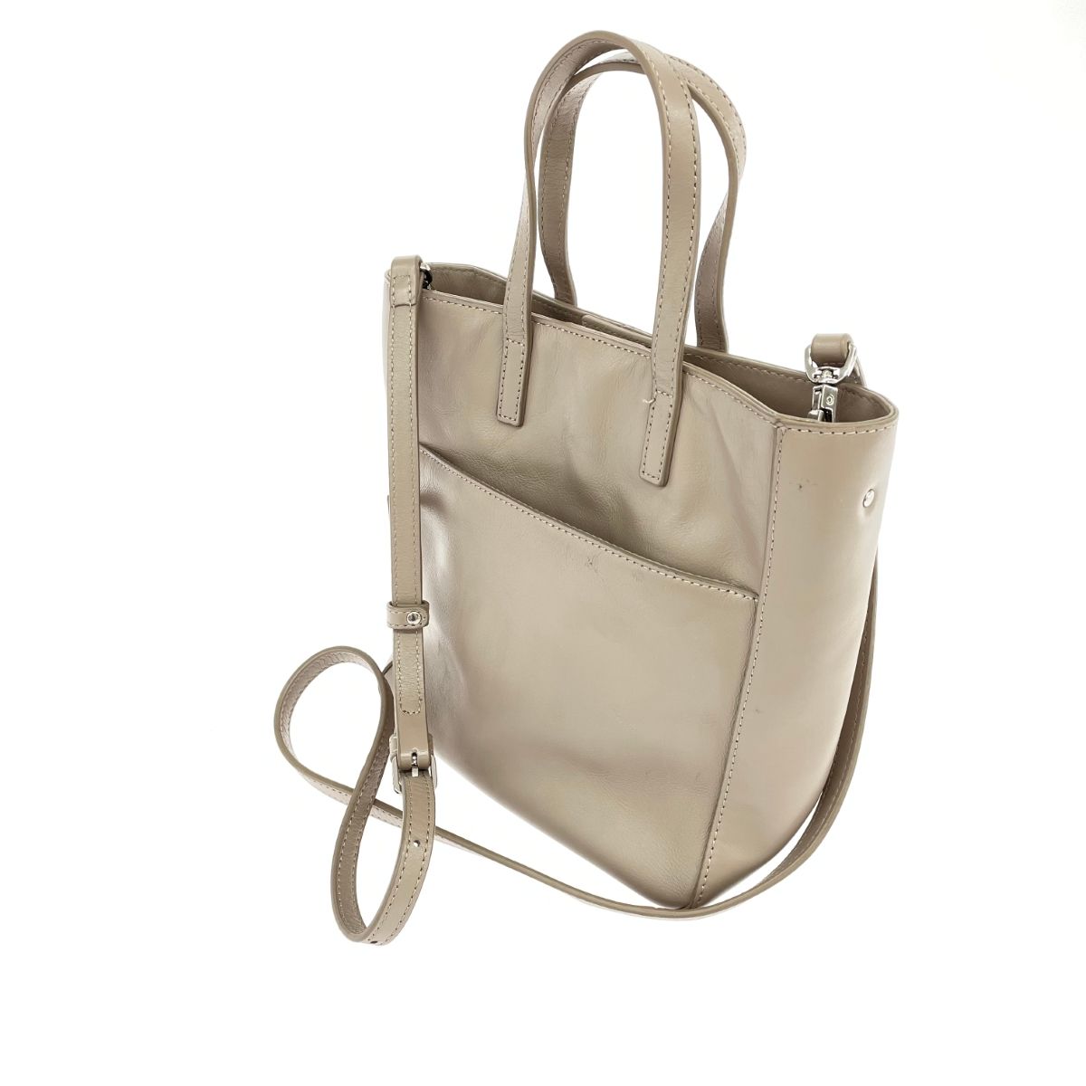 agnes b. アニエスベー 2WAYバッグ Lucy レザー グレージュ レディース  