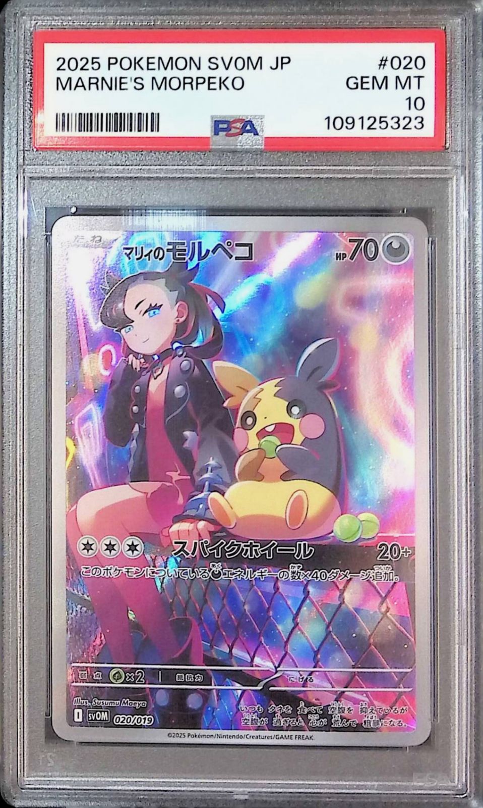 PSA10】 マリィのモルペコ (AR仕様) {020/019} [SVOM/スターター