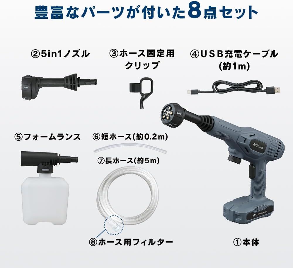 充電式ハンディーウォッシャー