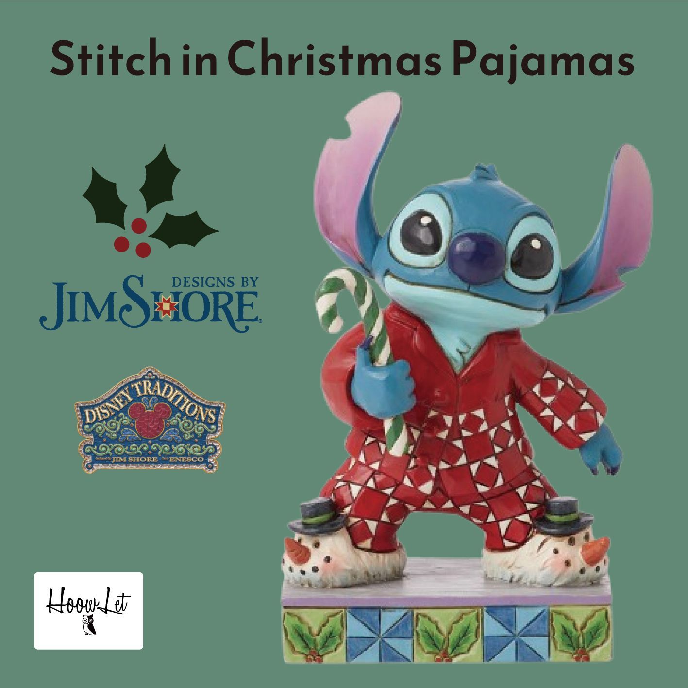ディズニー ジムショア スティッチ クリスマスパジャマ リロ アンド スティッチ クリスマス 飾り Stitch in Christmas Pajamas フィギュア ギフト プレゼント 置物 人形 ディズニートラディションズ 