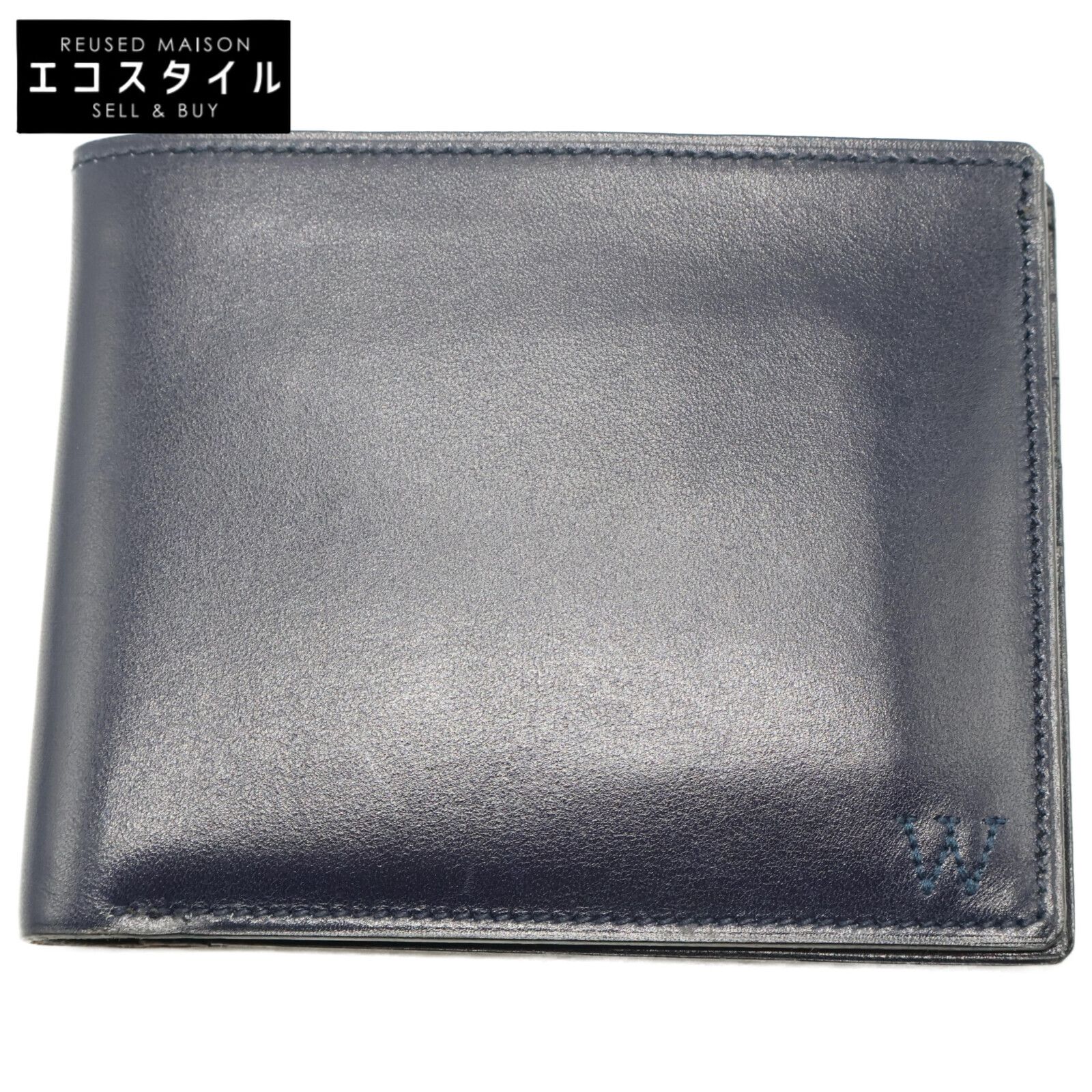 J.M. WESTON ジェイエムウエストン 【新品同様】Wロゴ刺繍 レザー