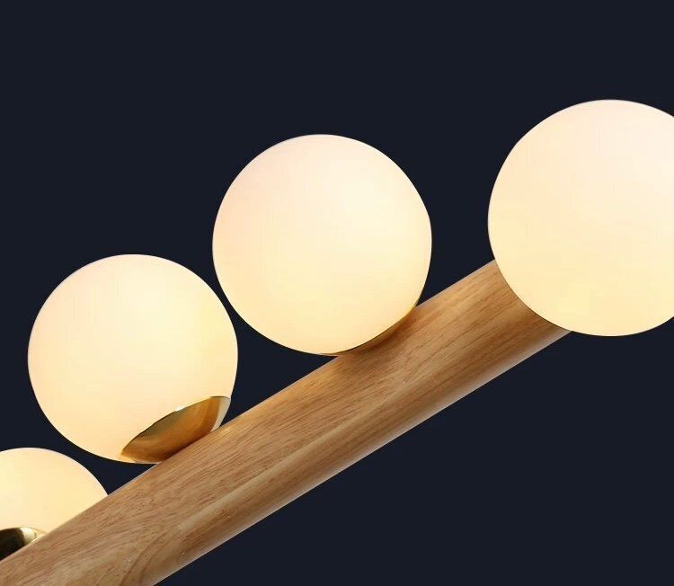 【最短翌日配送】 木製ランプ 照明器具ライト LEDシャンデリアライト北欧風 エレガント ベッドルーム リビングルーム