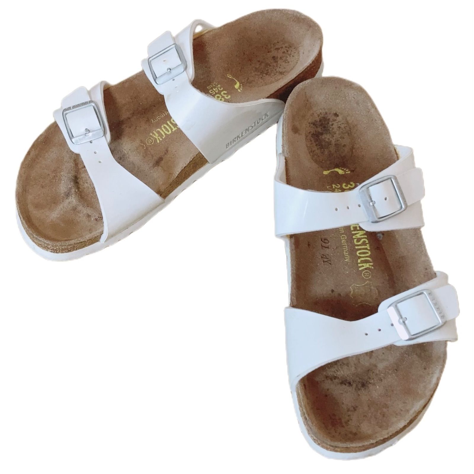 z1369 ビルケンシュトック BIRKENSTOCK サンダル 白 ホワイト
